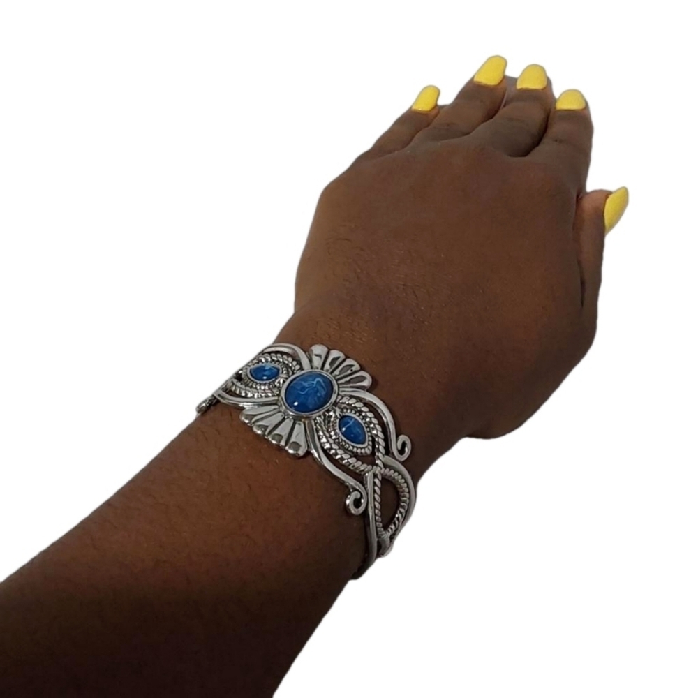 FASHION‎ WOMEN'S SILVER OX CUFF BRACELET